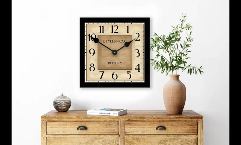 square wall clock